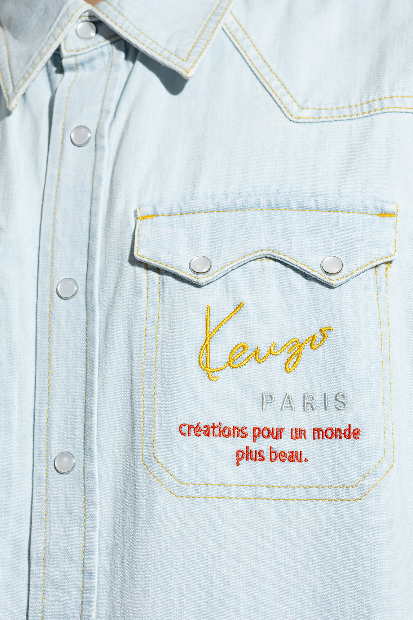 Kenzo denim outlet shirt